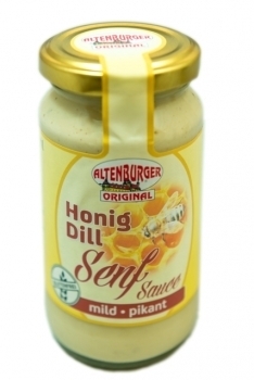 Altenburger Senf Sauce --- Honig-Dill Senfsauce --- 180 ml Glas 71001
