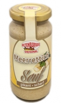 Altenburger Senf --- Meerrettich Senf --- 180 ml Glas 71004