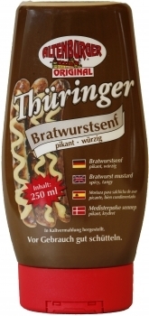 Altenburger Senf --- Thüringer Bratwurst Senf --- 250 ml Squeeze Flasche 26475