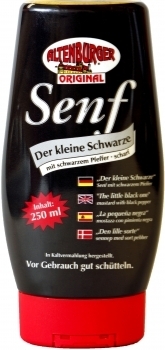 Altenburger Senf --- Der kleine Schwarze Senf --- 250 ml Squeeze Flasche 26473