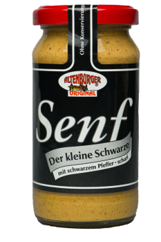 Altenburger Senf --- Der kleine Schwarze Senf --- 200 ml Glas 27022