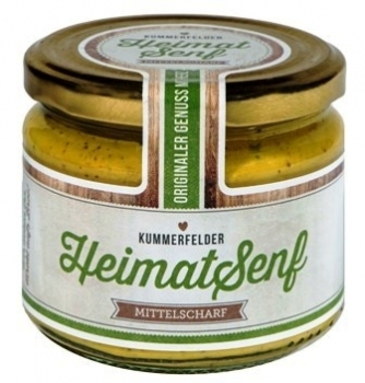 Altenburger Senf --- Kummerfelder Heimatsenf mit Kräutern --- 250 ml Glas 8888