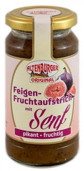 Altenburger Senf --- Feigen Fruchtaufstrich mit Senf --- 240 g Glas 26650