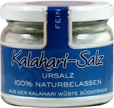 Kalahari Salz, fein --- 330 g Glas 77041
