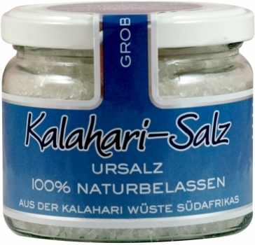 Kalahari Salz, grob --- 330 g Glas 77042