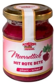 Altenburger Meerrettich --- Meerrettich mit Rote Bete --- 140 g Glas 80018