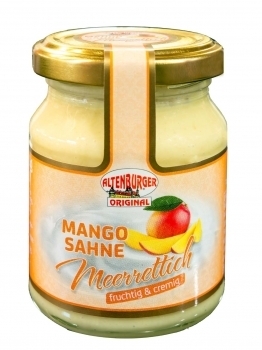 Altenburger Meerrettich --- Mango-Sahne-Meerrettich --- 140 g Glas 80008