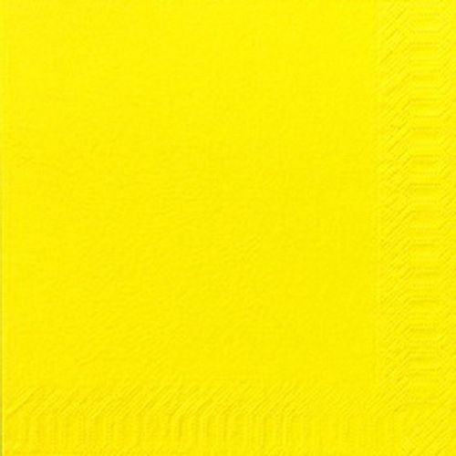 DUNI Zelltuchservietten -- gelb -- 40 x 40 cm -- 250 Stck