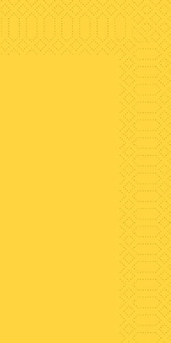 DUNI Zelltuchservietten -- gelb -- 40 x 40 cm -- 1/8 Buchfalz -- 250 Stck
