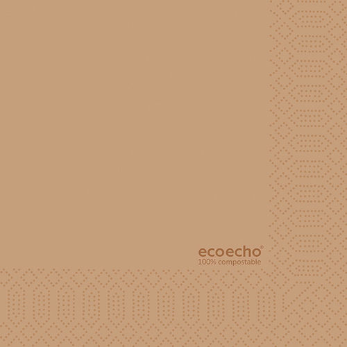 DUNI Zelltuchservietten -- EcoEcho -- 33 x 33 cm -- 3lg 1/4 Falz -- 250 Stck