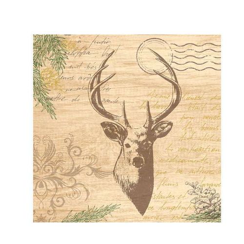 1a DUNI Zelltuch-Serviette --- My Deer --- 33 x 33 cm --- 250 Stück