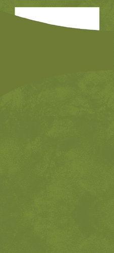 1a Duni Sacchetto Zelltuch --- leaf green/weiß --- 190 x 85 mm --- 100 Stück
