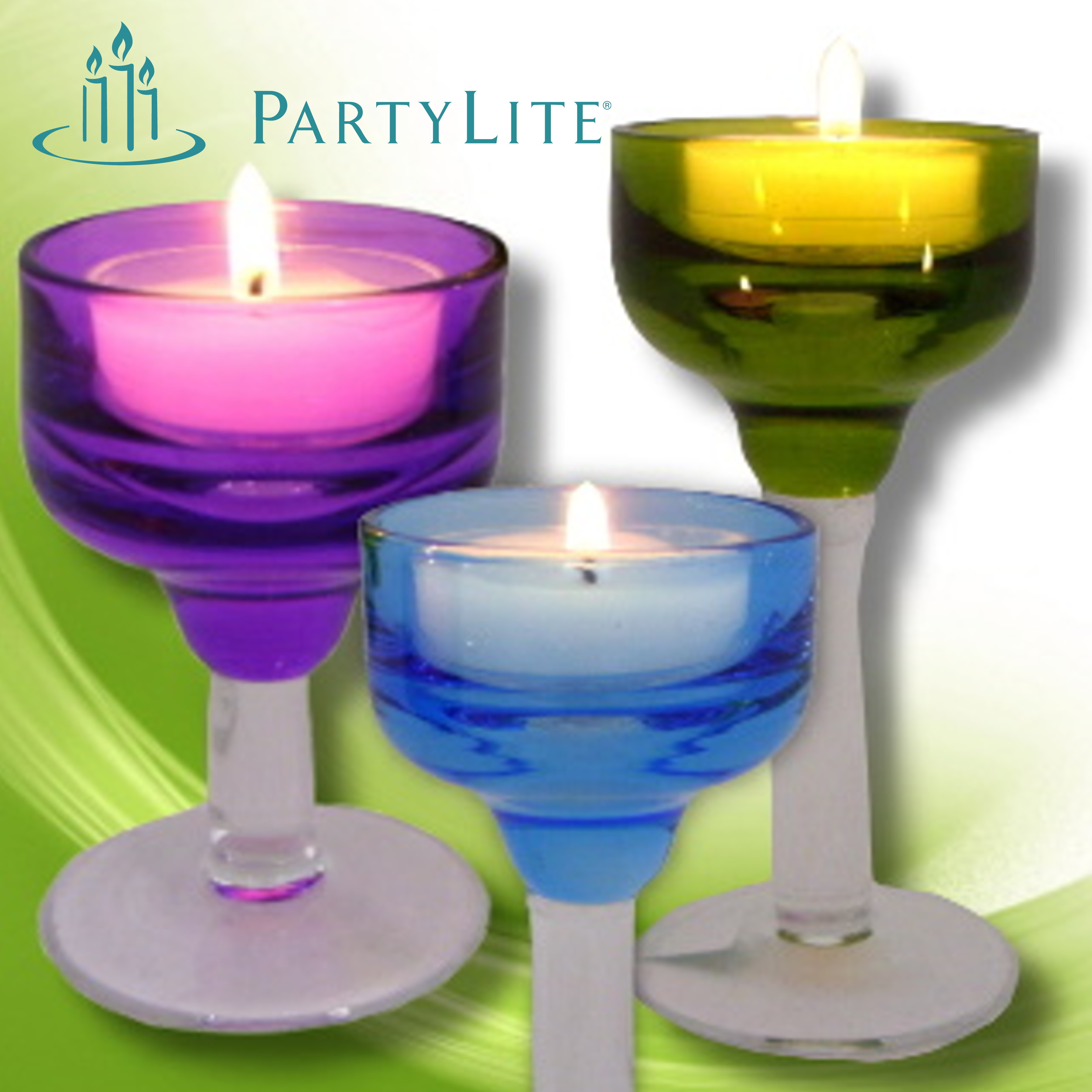 Partylite-Candles-Teelichter-Votivkerzen-Duftwachsgläser-Kerzenhalter-Tischdekorationen
